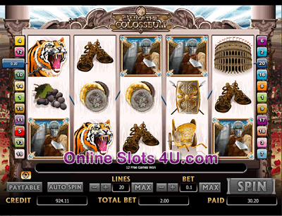 Call of the Colluseum Slot Game Free Spins
