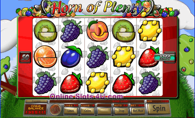 Horn of Plenty Slot Game Bonus Game
