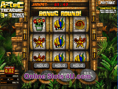 Aztec Treasure 3 reels Slot Game Bonus Game