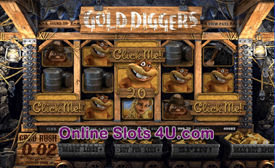Gold Diggers Slot Game Bonus Game