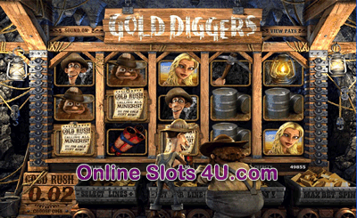 Gold Diggers Slot Game Bonus Game