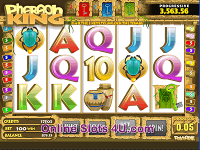 Pharaoh King  Slot Game Bonus Game