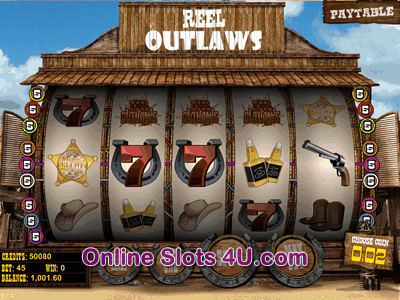 Reel Outlaws  Slot Game Bonus Game