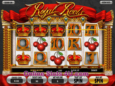 Royal Reels  Slot Game Bonus Game