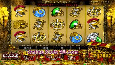 Treasure Room Slot Game Bonus Game