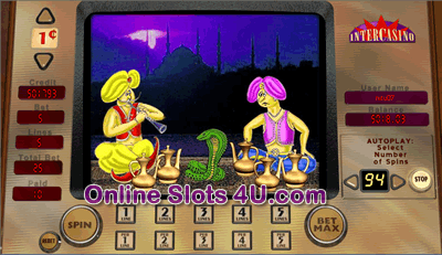 Aladdin's Lamp Slot Game Bonus Game