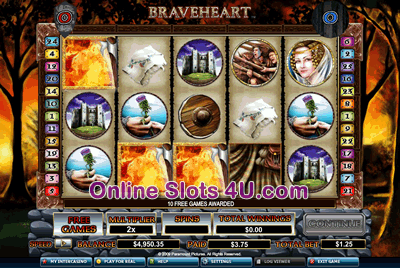 Braveheart Slot Game Free Spins