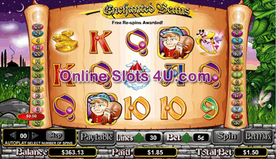 Enchanted Beans Slot Game Bonus Game