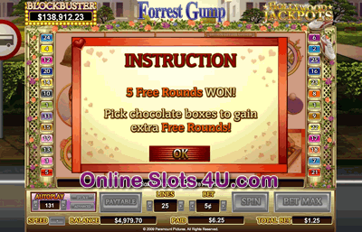 Forest Gump Slot Game Free Spins