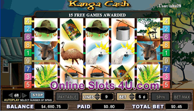 Kanga Cash Slot Game Free Spins