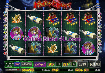 Monkeys to Mars Slot Game Bonus Game