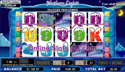 Northern Lights Slot Game Bonus Game