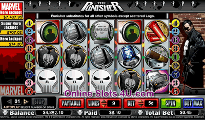 The Punisher Slot Game Bonus Game