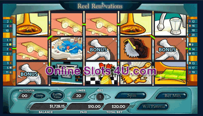 Reel Renovations Slot Game Bonus Game
