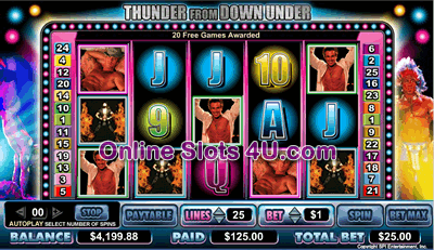 Thunder from Down Under Slot Game Bonus Game