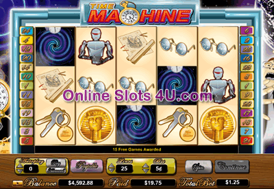 Time Machine Slot Game Bonus Game