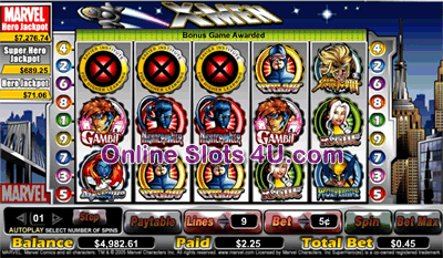 Xmen Slot Game Bonus Game