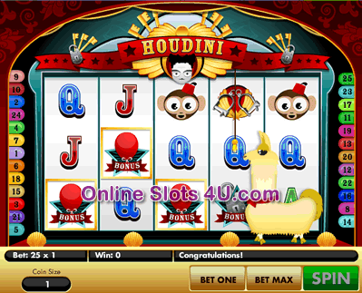 Houdini Slot Bonus Game