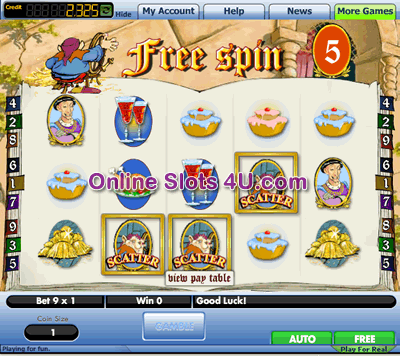 Spinning for Gold Freespins Bonus Game
