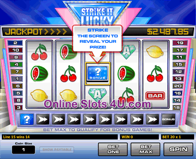 Strike it Lucky Slot Bonus Game
