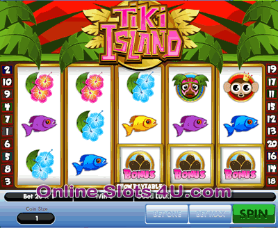 Tiki Island Slot Coconut Bonus Game