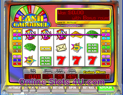 Cash Carousel Slot Game Bonus Game