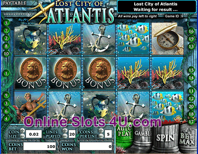 Lost City of Atlantis Slot Game Bonus Game