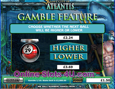 Lost City of Atlantis Slot Game Bonus Game