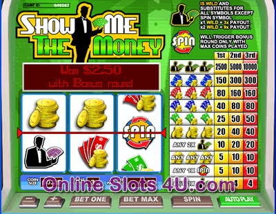 Show Me The Money Slot Game Bonus Game