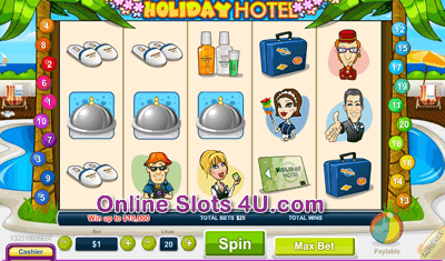 The Holiday Hotel Slot Game Bonus Game