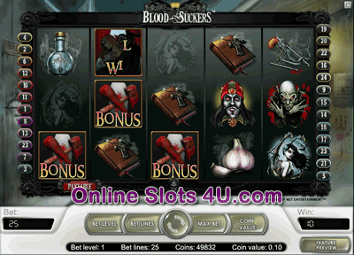 Blood Suckers Slot Game Bonus Game