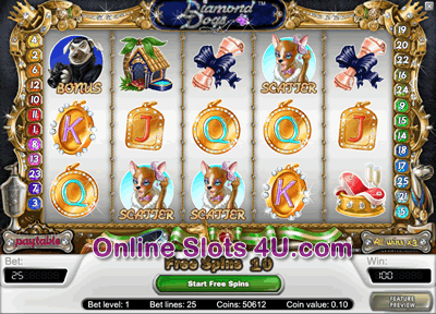 Diamond Dogs Slot Game Bonus Game