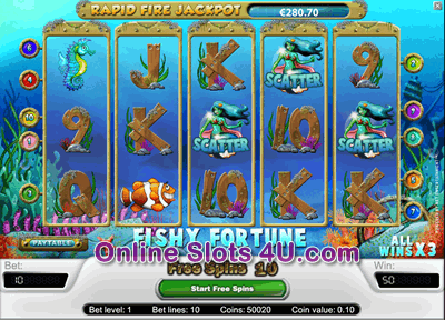 Fishy Fortunes Slot Game Bonus Game