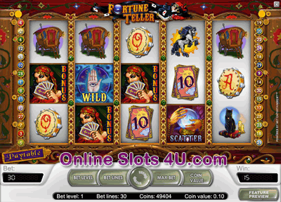 Fortune Teller Slot Game Bonus Game