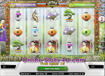 Geisha Wonders Slot Game Bonus Game