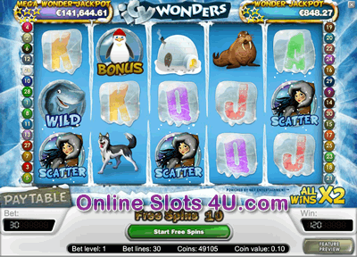 Icy Wonders Slot Game Bonus Game