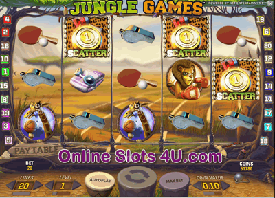 Jungle Games Slot Game Bonus Game