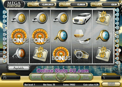 Mega Fortune  Slot Game Bonus Game