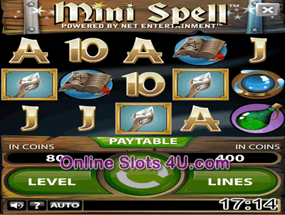 Mini Spell Slot Game Bonus Game