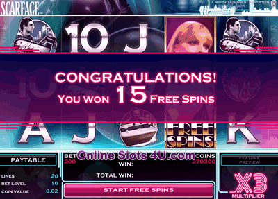 Scarface Slot Game Bonus Game