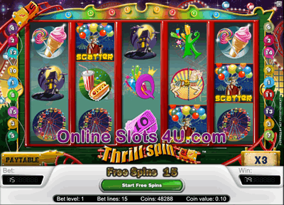 Thrill Spin Slot Game Bonus Game
