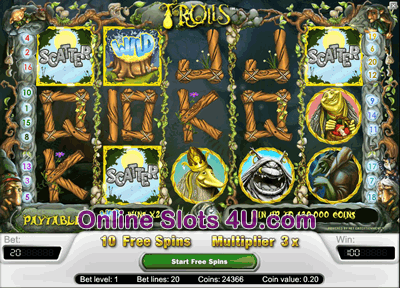 Trolls Slot Game Bonus Game