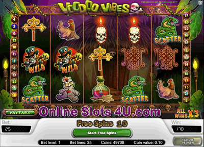 Voodoo Vibes Slot Game Bonus Game