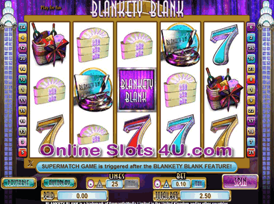 Blankety Blank Slot Game Bonus Game