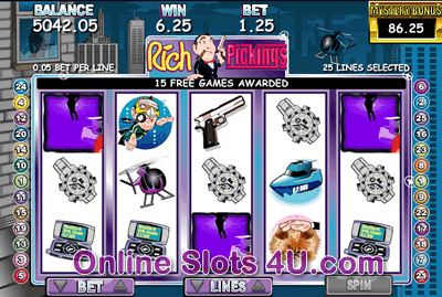 Rich Pickings Slot Game Bonus Game