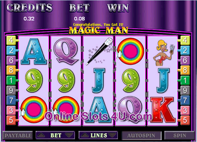 Magic Man Fortune Slot Game Bonus Game