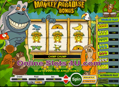 Monkey Paradise Slot Bonus Game