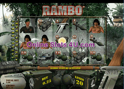 Rambo Slot Game Bonus Game