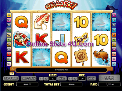 Shaaark Slot Game Free Spins