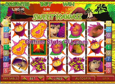Sweet Hawaii Slot Game Bonus Game